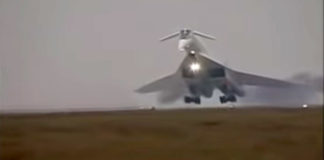 Supersonic Tu-144 Hard Landing