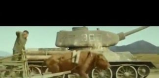 Epic scene from a Korean movie – P-51 vs T-34