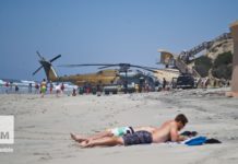 The pilots actually got bored and wanted to go to the beach
