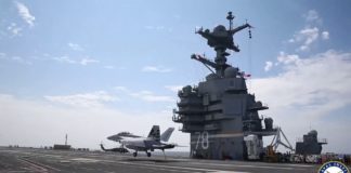 First EMALS launch from USS Gerald R. Ford