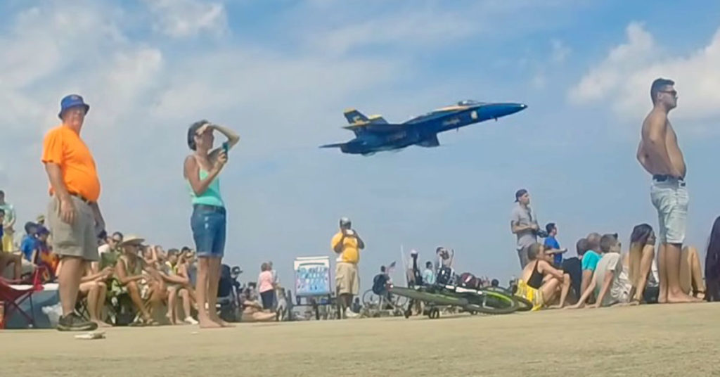 Blue Angels sneak pass