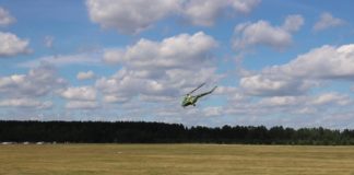 Close call for Mi-2, I wonder if the pilot felt it…