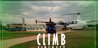 R44 landing on service truck for refuel