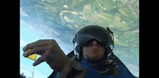 Pilot finds creative way to drink