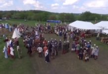 Filming a Middle Age Festival with a Drone