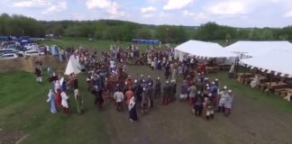 Filming a Middle Age Festival with a Drone