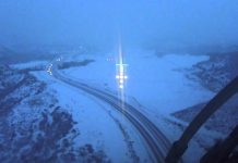 Landing in a snowstorm at Aspen