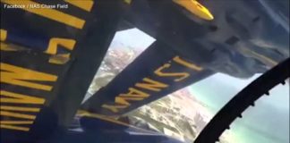 POV of Blue Angels flying in a really tight formation. Quite terrifying, to say the least.