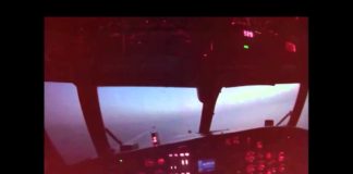 E-2C Hawkeye Night Carrier Arrested Landing With Comms and Captions