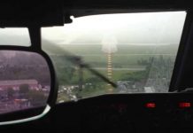 That runway disappeared at the worst time possible! Boeing Business Jet