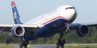 Smoothest Landing Ever – US Airways Airbus A330 US Airways Airbus A330
