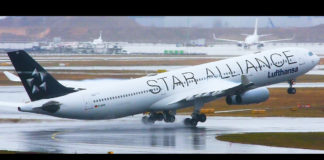 Airbus A340 + no flaps = one heck of a long roll out! Airbus A340 + no flaps