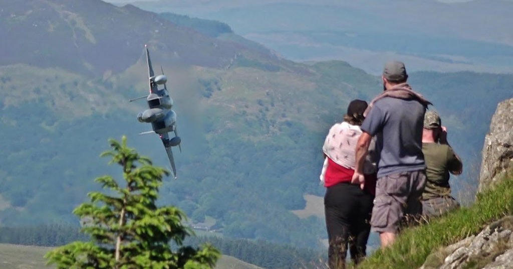US Air Force USAF F-15 Low Level in the Mach Loop