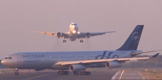 Clearly the pilot of that plane doesn’t look when he crosses the street