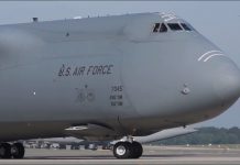 Massive C-5M Super Galaxy up close
