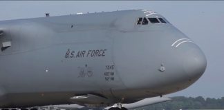 Massive C-5M Super Galaxy up close