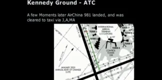 Air China 981 “talks” to JFK Ground Control