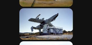 US Military Aircraft Upside Down On A Pedestal! US Military Aircraft Upside Down On Pedestal