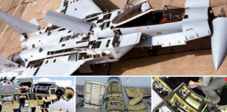 Aircraft With Access and Inspection Panels Open