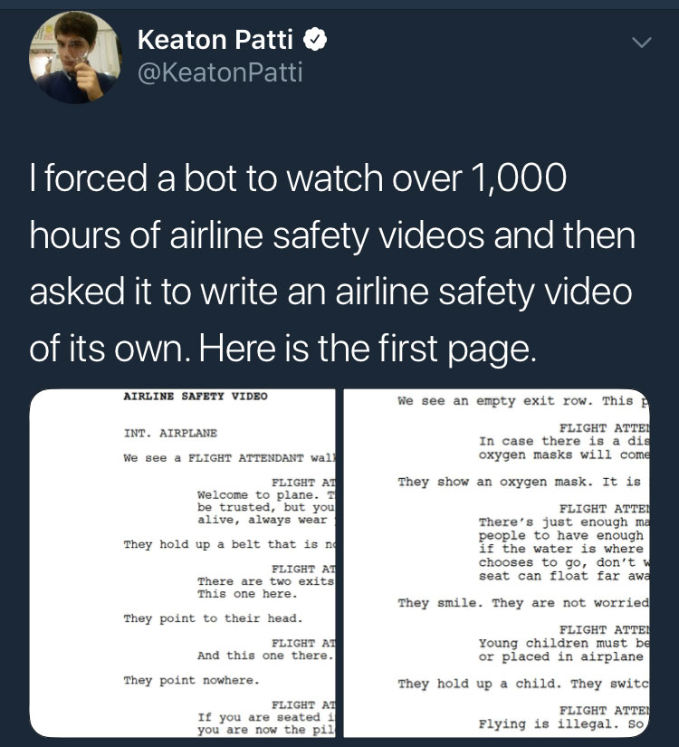 Keaton Patti on X: I forced a bot to watch over 1,000 hours of