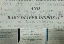 Love letter on an aeroplane sick bag