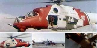 Mi-24 Hind Wearing U.S. Coast Guard Colors