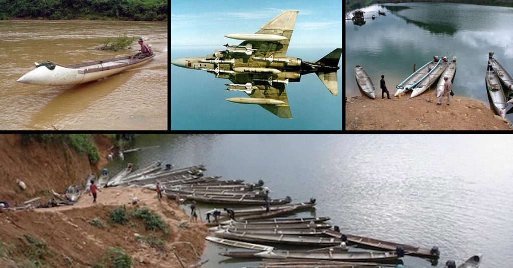 USAF Aircraft Drop Tanks Jettisoned During Vietnam War Repurposed Into Canoes