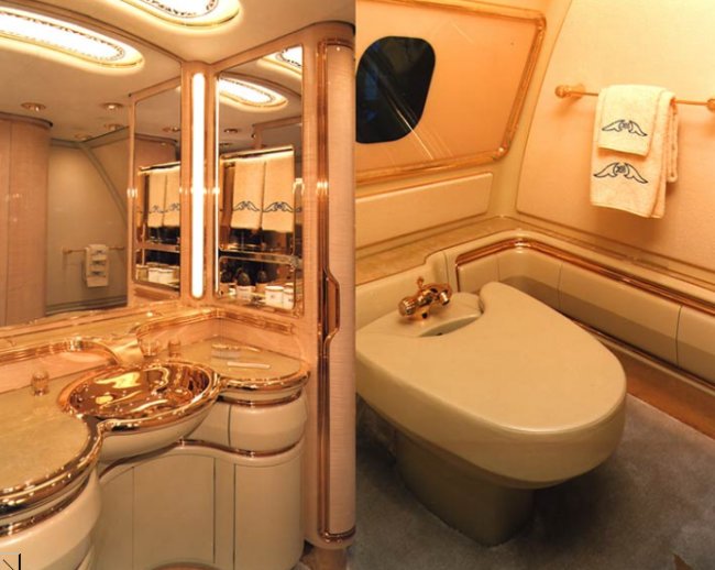 A Look Inside Sultan Of Brunei S Private Jet Nicknamed The Flying Palace Aviation Humor