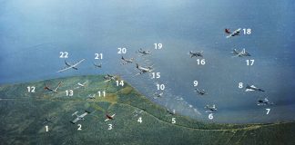 22 Different Aircraft in a Single Air to Air Photo From 1956