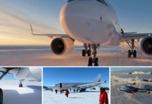 The First Commercial Airliner To Land On Icy Runway in Antarctica