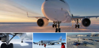 The First Commercial Airliner To Land On Icy Runway in Antarctica