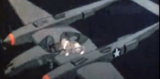 WWII Cartoon Showing How to Bail Out of the P-38 Lightning