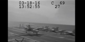 Cable snaps on USS Eisenhower aircraft carrier during landing, amazing recovery Cable snaps on USS Eisenhower aircraft carrier during landing, amazing recovery