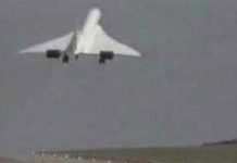 Concorde Crosswind Landing, Last Minute Go Around.