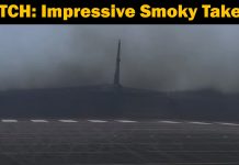 Very smoky departure! USAF B-52 Stratofortress impressive take-off! B-52 Stratofortress impressive take-off!