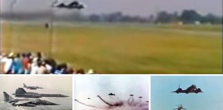 SR-71 Blackbird Low Pass At An Airshow
