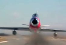 Spectacular F-86 Sabre Takeoff