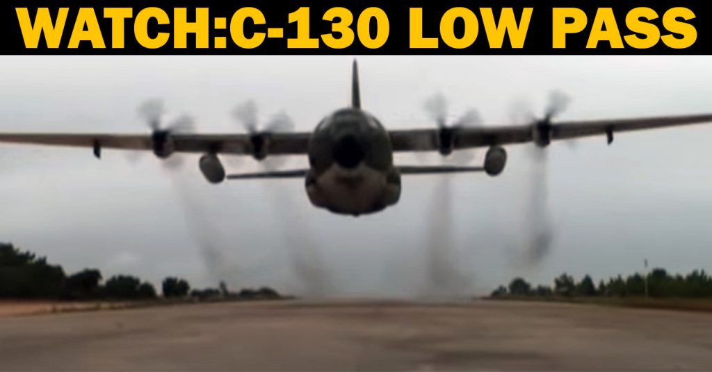 Portuguese C-130 Head-On Low Pass - A Thunderous Display of Precision