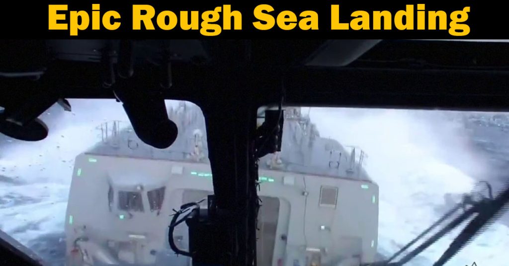 Seahawk Helicopter Rough Sea Landing Test