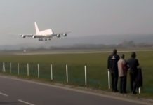 Airbus A380 Loud Engine Howl Up During Employees Fly By Airbus A380 Loud Engine Howl Up During Employees Fly By