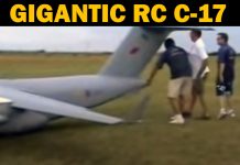 C-17 RC airplane so large it barely takes off – but then it flies beautifully C-17 RC airplane so large it barely takes off