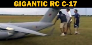 C-17 RC airplane so large it barely takes off – but then it flies beautifully C-17 RC airplane so large it barely takes off