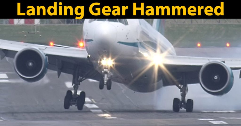 That airplane landing gear took one heck of a punishment, but did its job!