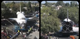 NASA Space shuttle Endeavour’s trek across LA: Timelapse NASA Space shuttle Endeavour's trek across LA: Timelapse