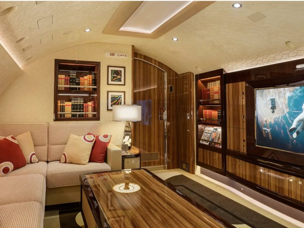 The Boeing 747-8I redefines the concept of luxury travel and is the largest private jet globally.