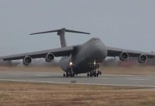 Extremely Loud C-5 Galaxy Airplane Takeoff Extremely Loud C-5 Galaxy Airplane Takeoff