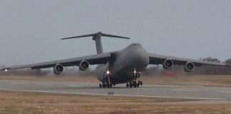 Extremely Loud C-5 Galaxy Airplane Takeoff Extremely Loud C-5 Galaxy Airplane Takeoff