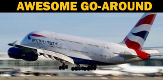 Awesome very low Go-Around for Airbus A380 coming into Vancouver