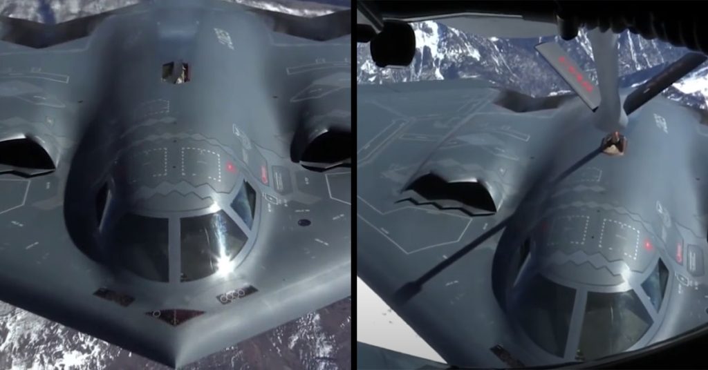 B-2 Spirit's rotating fuel receptacle