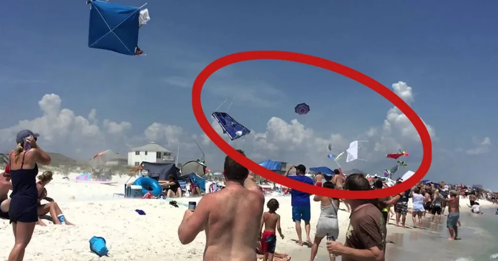 Blue Angels buzz beach: Jets send umbrellas, tents flying